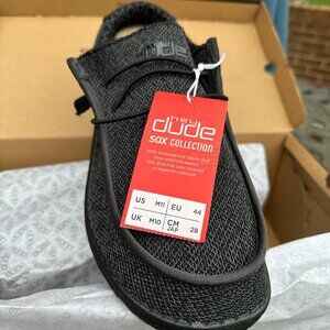 HEY DUDE WALLY SOX MICRO TOTAL BLACK 11 NIB